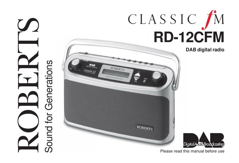 Roberts Classic FM RD-12CFM User manual