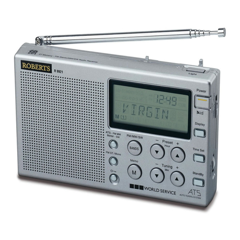 Roberts R9921 product manual