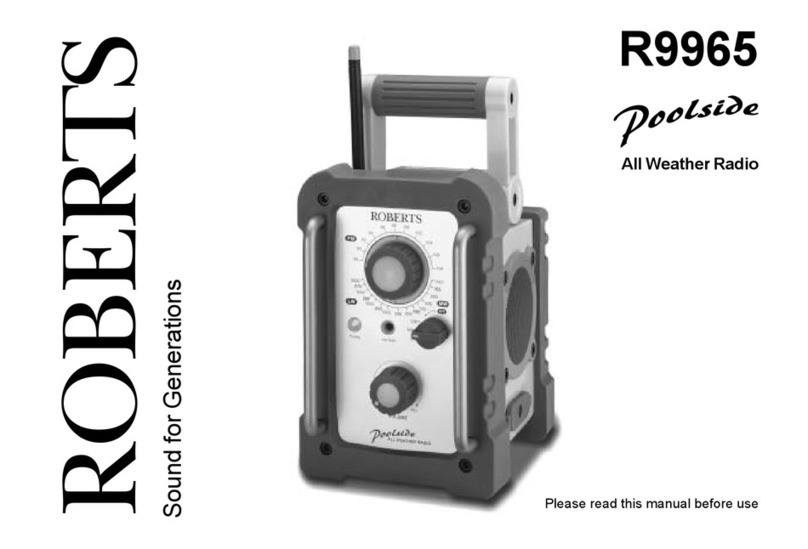 Roberts All Weather Radio R9965 User manual