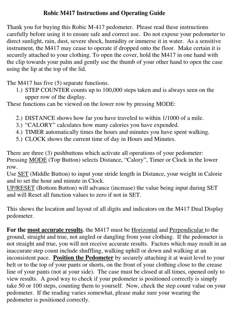 Robic M417 Parts list manual