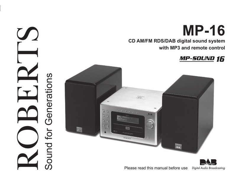 Roberts MP-16CD User manual