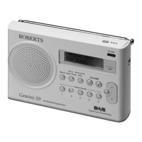 Roberts Gemini 59 RD-59 user manual