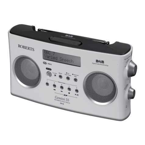 Roberts Gemini 55 RD-55 User manual Roberts Gemini 55 RD-55 User manual