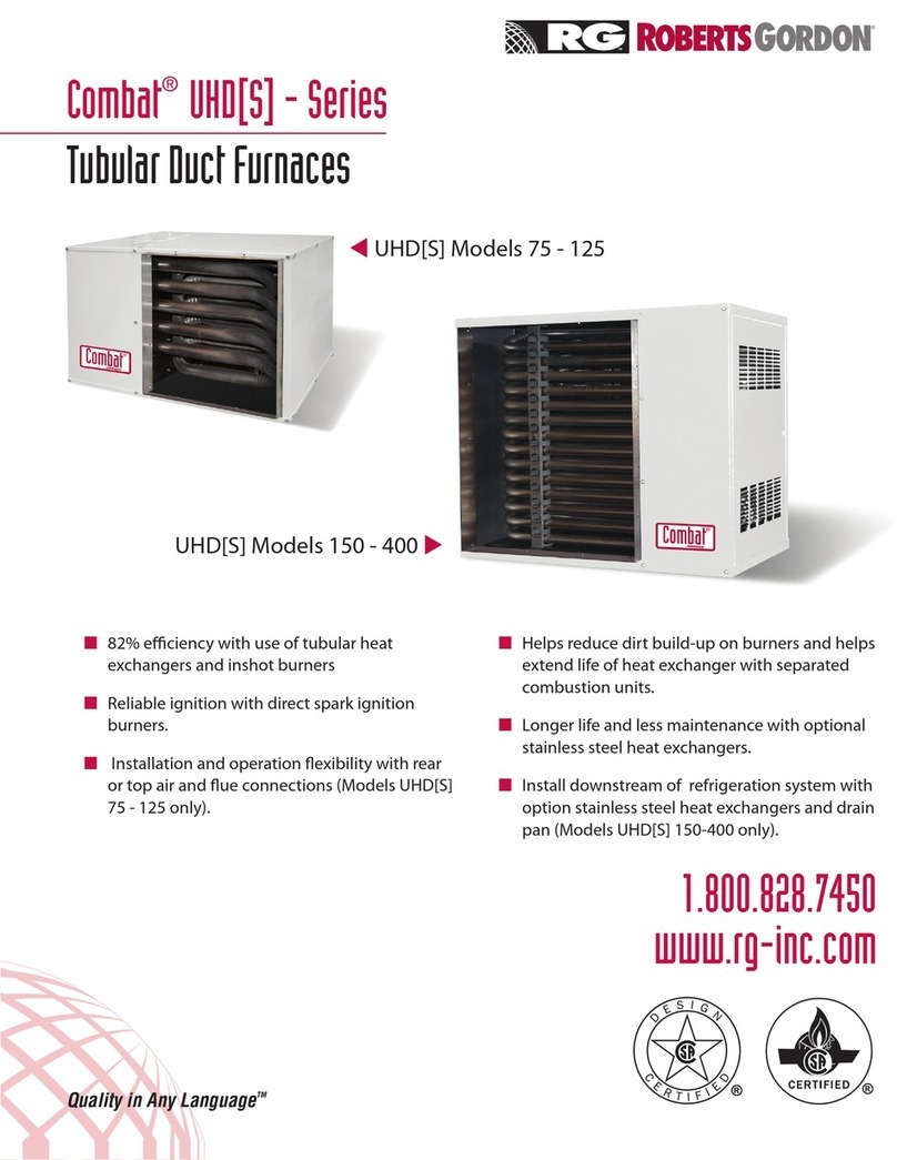 Roberts Gorden Combat UHD[S] 150-400 User manual