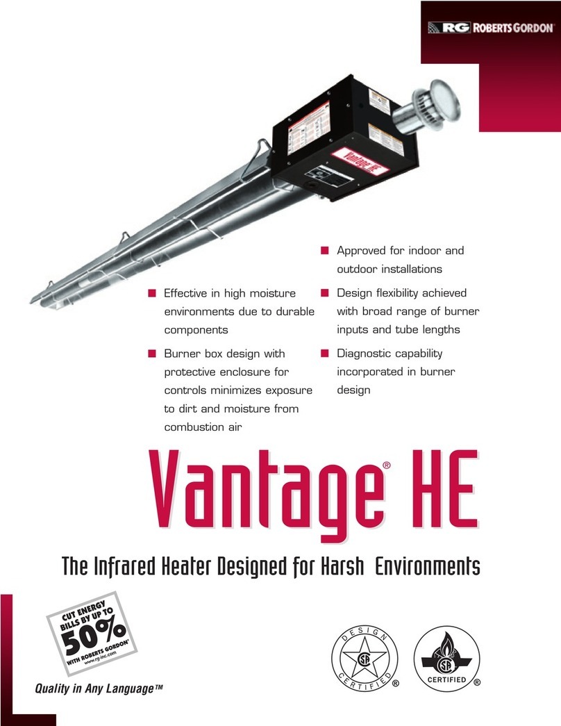 Roberts Gorden VANTAGE HE HE-100 User manual