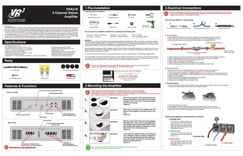 VR3 VRA2.0i product manual