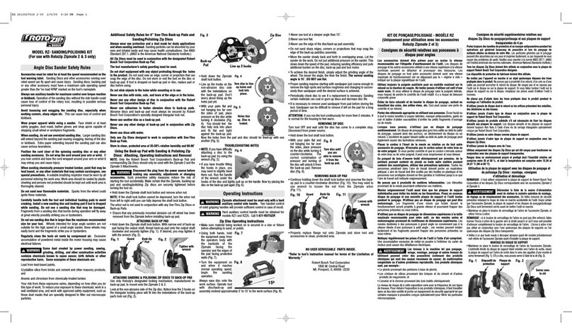 Roto Zip Tool RZ operating instructions