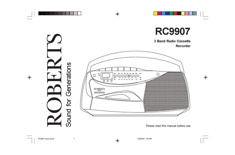Roberts RC9907 user manual