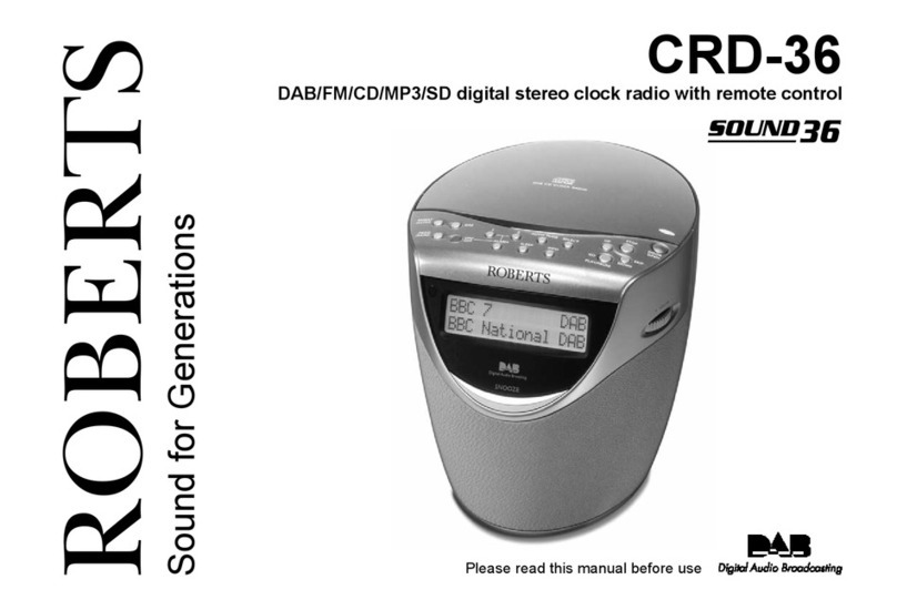 Roberts CRD-36 owner's manual