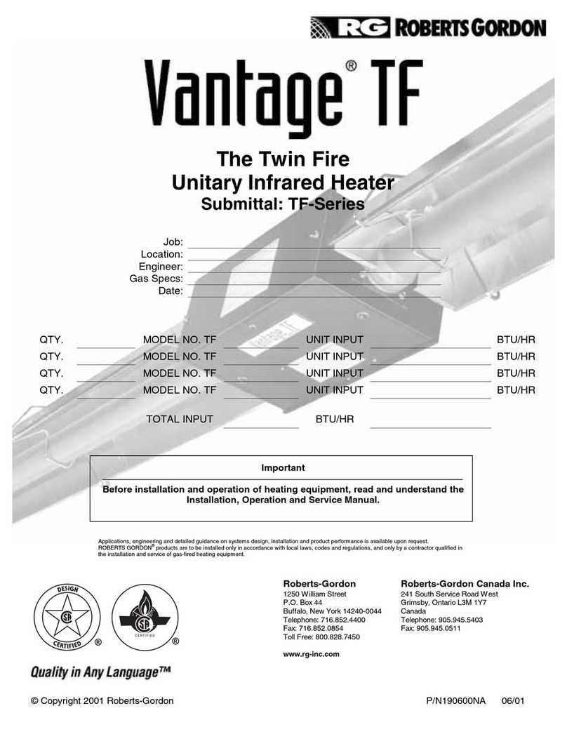 Roberts Gorden Vantage TF-Series Guide