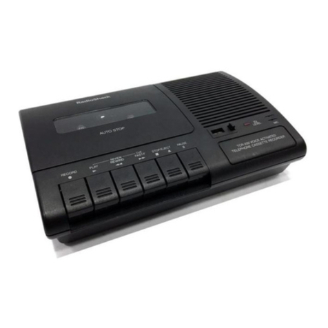 Radio Shack TCR-200 User manual