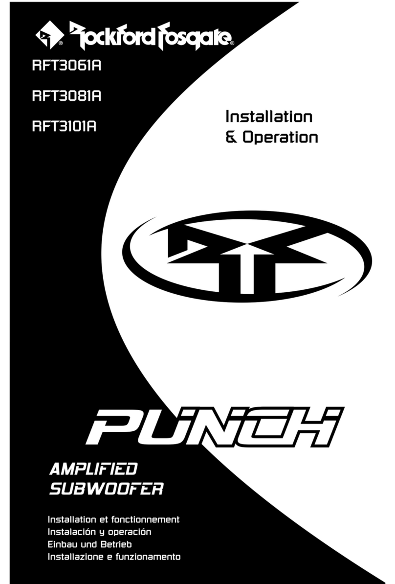 Rockford Fosgate Punch RFT3061A Guide