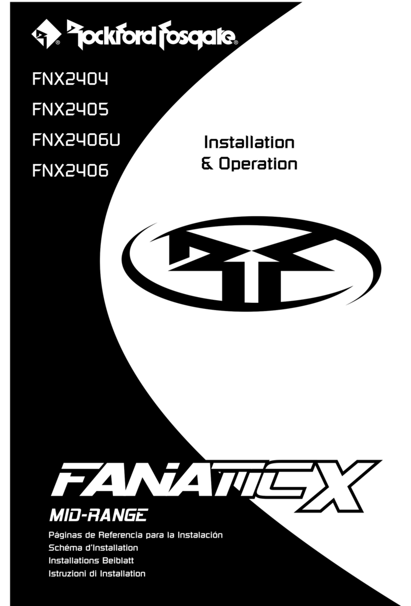 Rockford Fosgate Punch FNX2404 Installation & operation Rockford Fosgate Punch FNX2404 Installation & operation