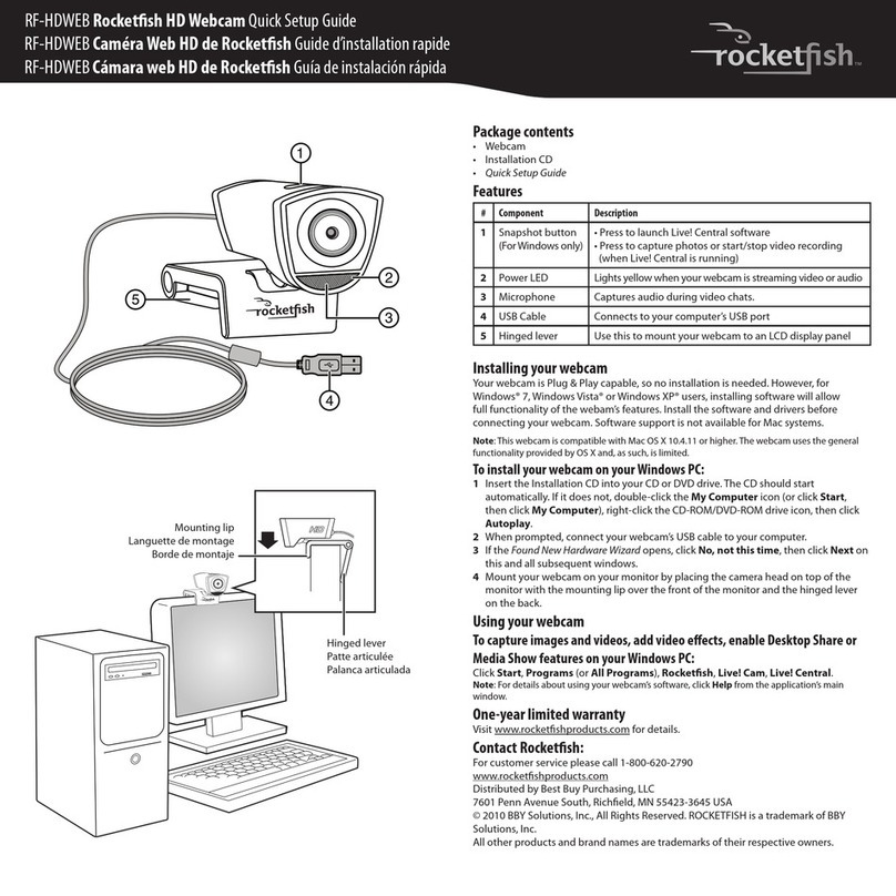 Rocket Fish RF-HDWEB Quick setup guide