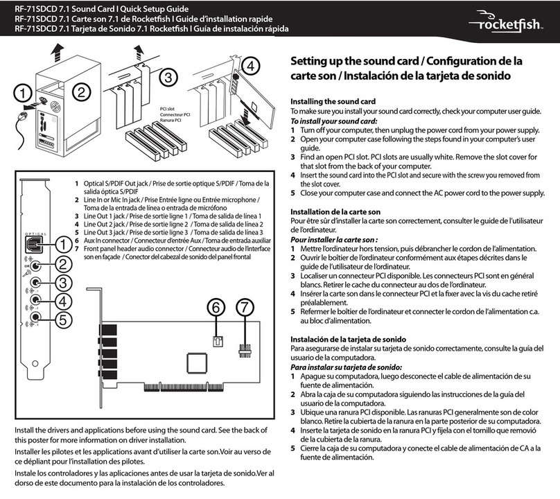 Rocket Fish RF-71SDCD User manual Rocket Fish RF-71SDCD User manual