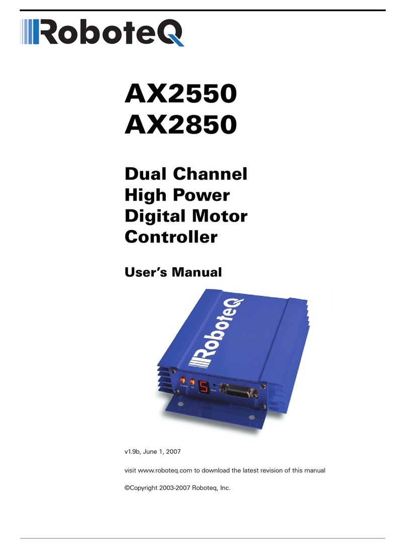 RoboteQ AX2850 user manual