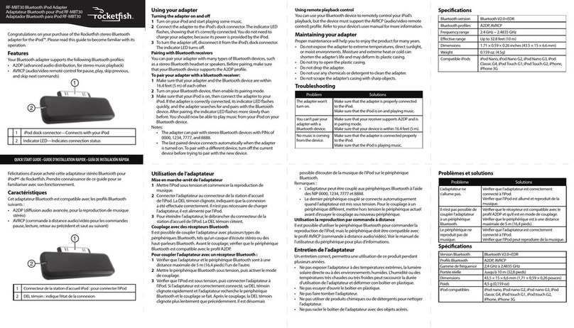 Rocket Fish RF-MBT30 User manual
