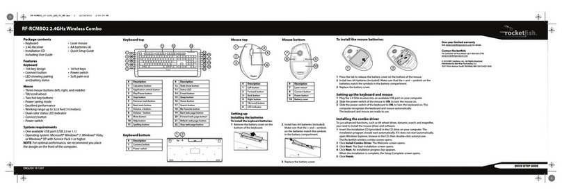 Rocket Fish RF-RCMBO2 User manual
