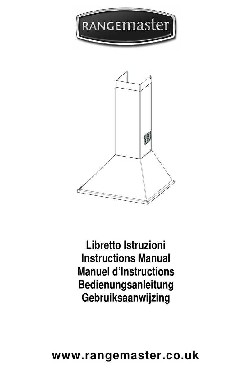 Range Master Chimney Hood User manual