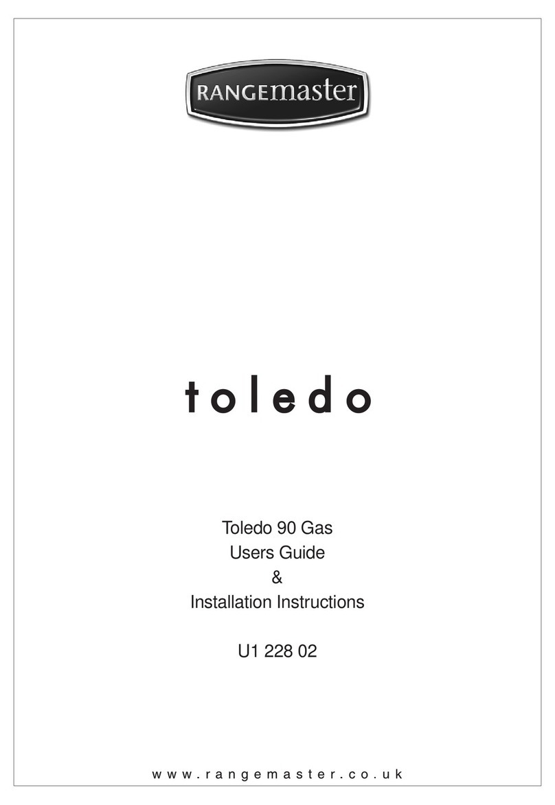 Range Master Toledo 90 Gas User manual