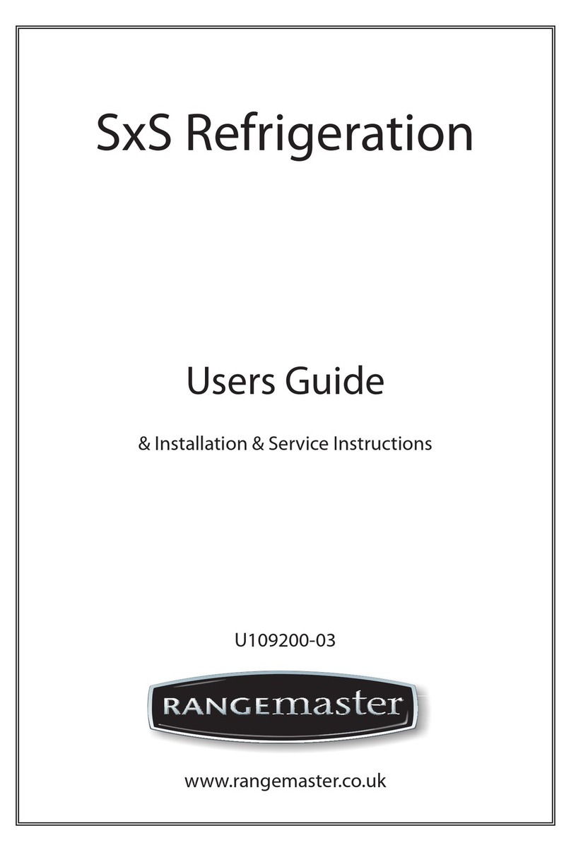 Range Master SxS Refrigeration U109200-03 User manual
