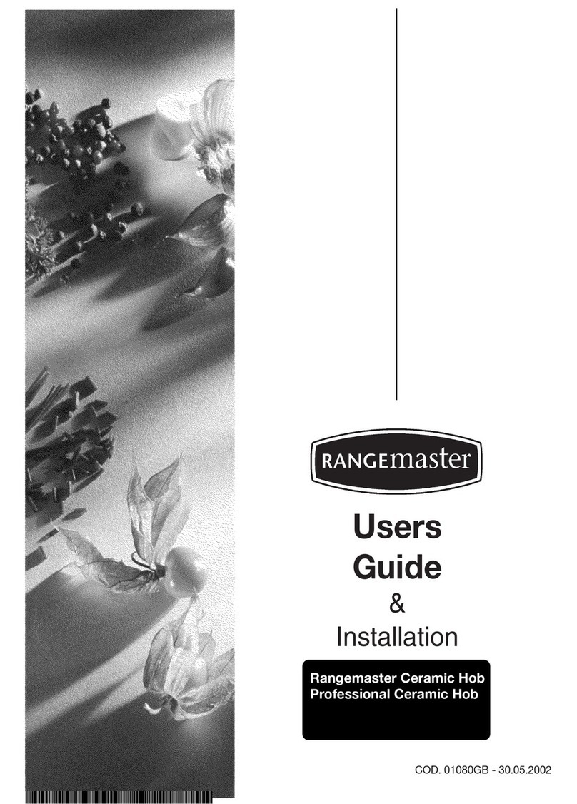 Range Master Ceramic Hob Installation and user guide