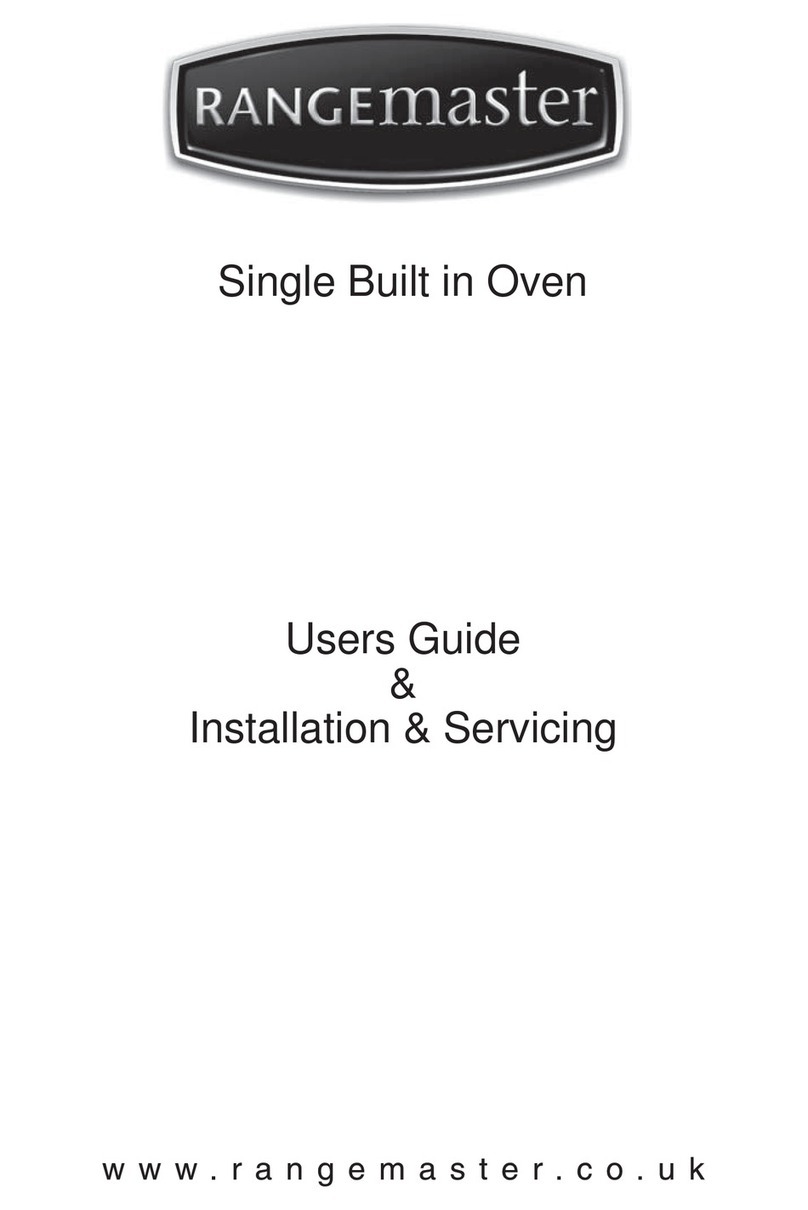 Range Master Single Built in Oven Installation and user guide Range Master Single Built in Oven Installation and user guide