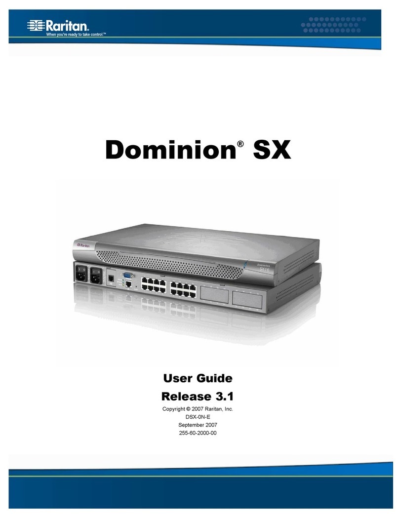 Raritan DOMINION DSX-0N-E User manual Raritan DOMINION DSX-0N-E User manual