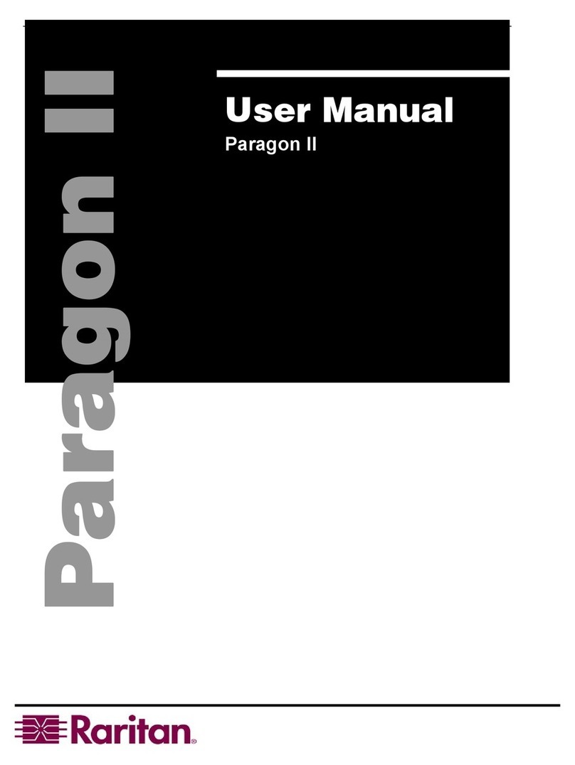 Raritan Paragon II P2-UMT1664M User manual
