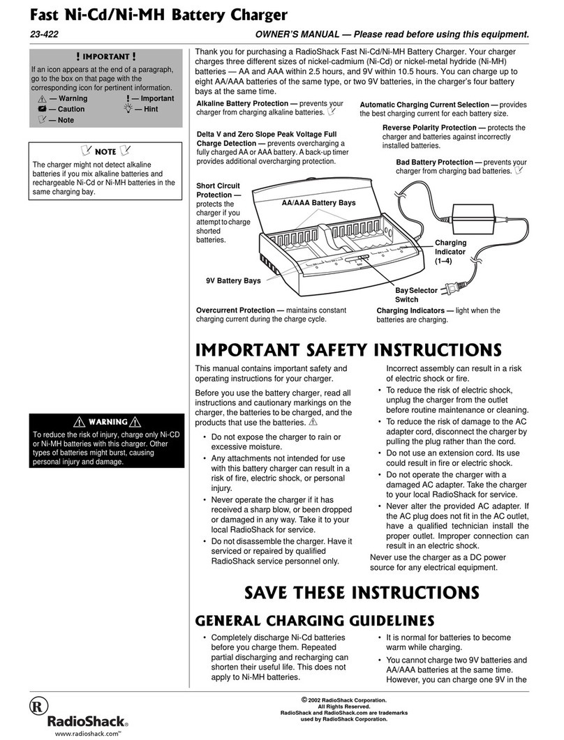 Radio Shack 23-422 owner's manual