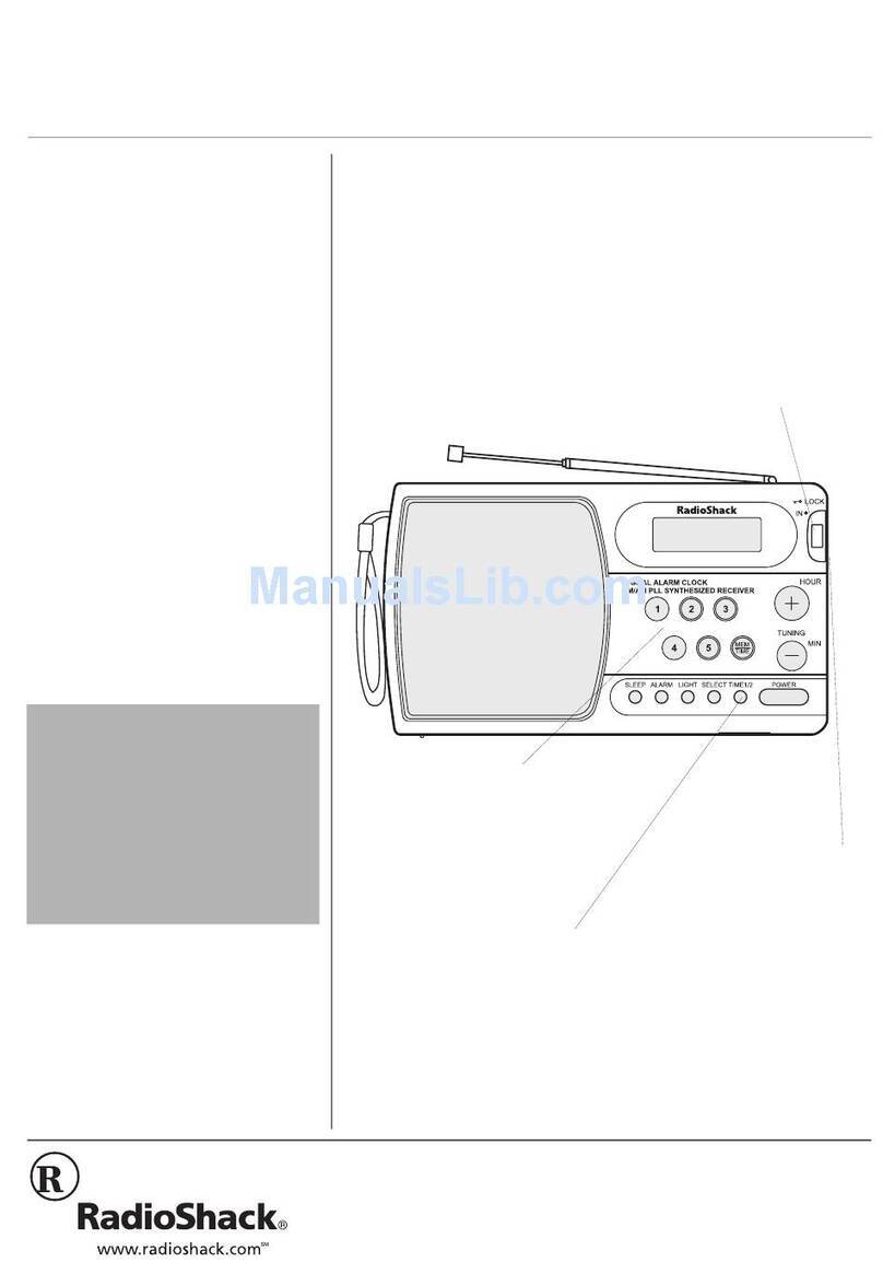 Radio Shack 12-898 User manual