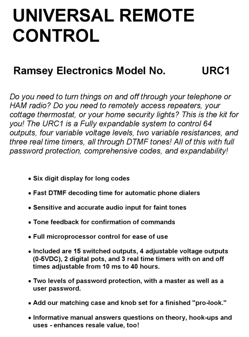 Ramsey Electronics URC1 owner's manual