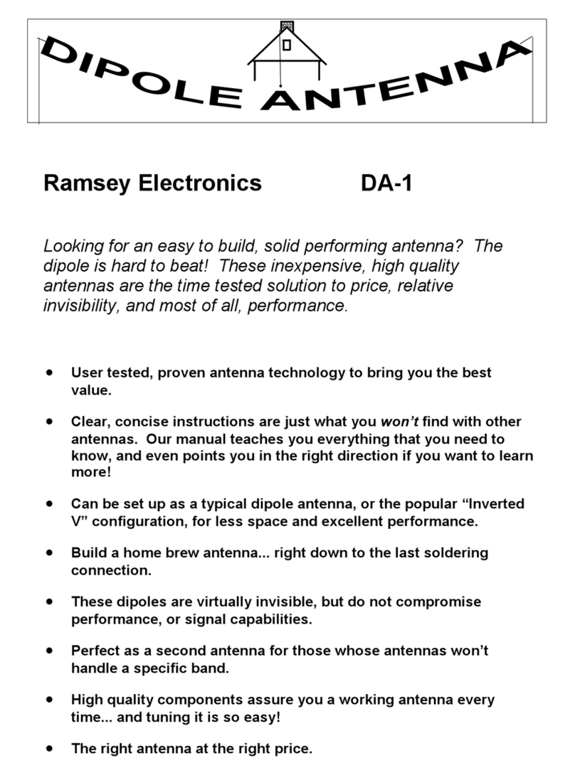 Ramsey Electronics Dipole Antenna DA-1 User guide