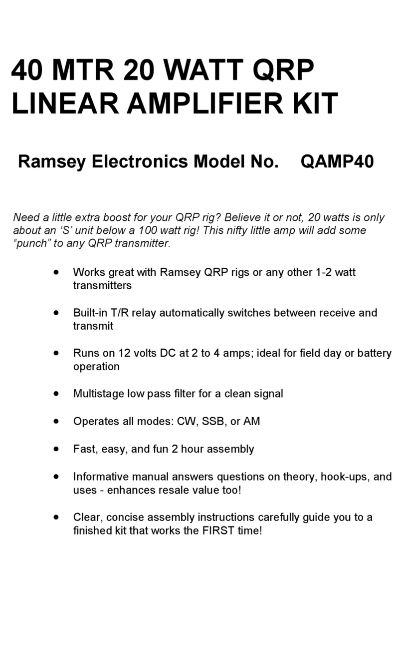 Ramsey Electronics QAMP40 Assembly and instruction manual