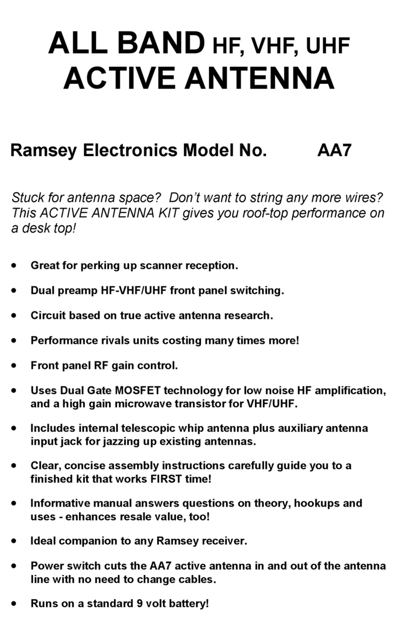 Ramsey Electronics AA7 User manual