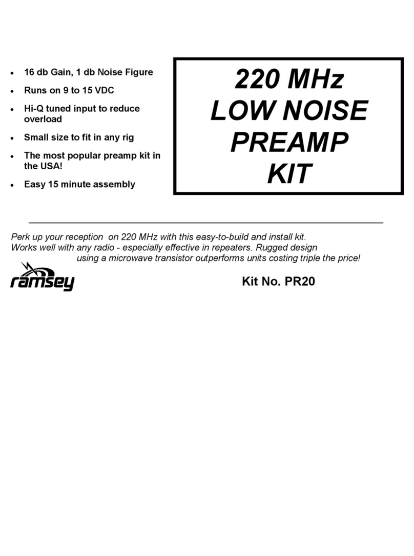 Ramsey Electronics PR20 User manual