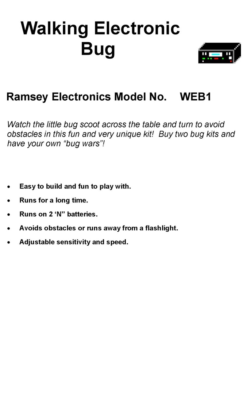 Ramsey Electronics Walking Electronic Bug WEB1 Assembly and instruction manual