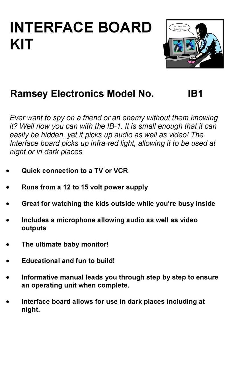 Ramsey Electronics Interface Board Kit IB1 User guide