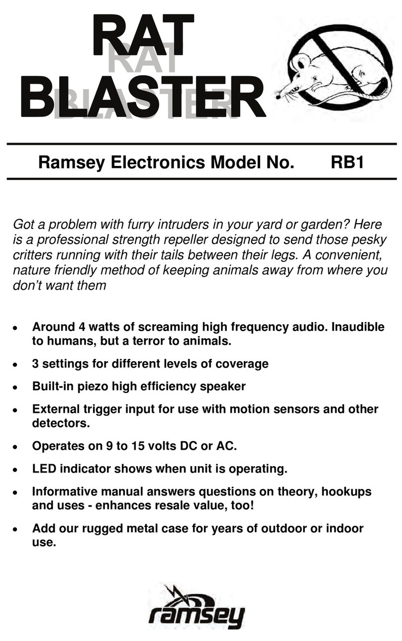 Ramsey Electronics Rat Blaster RB1 Assembly and instruction manual Ramsey Electronics Rat Blaster RB1 Assembly and instruction manual