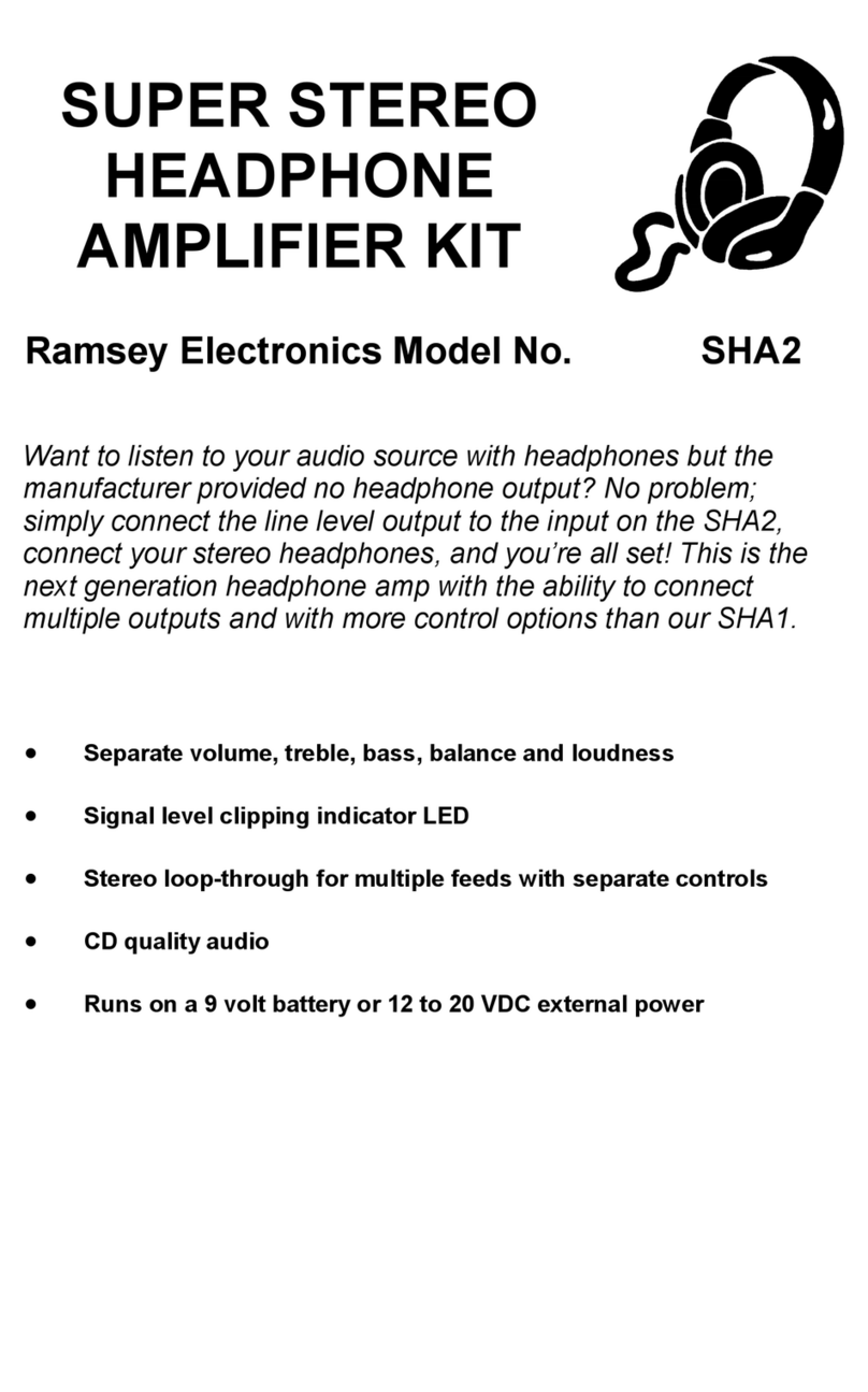 Ramsey Electronics SHA2 User manual