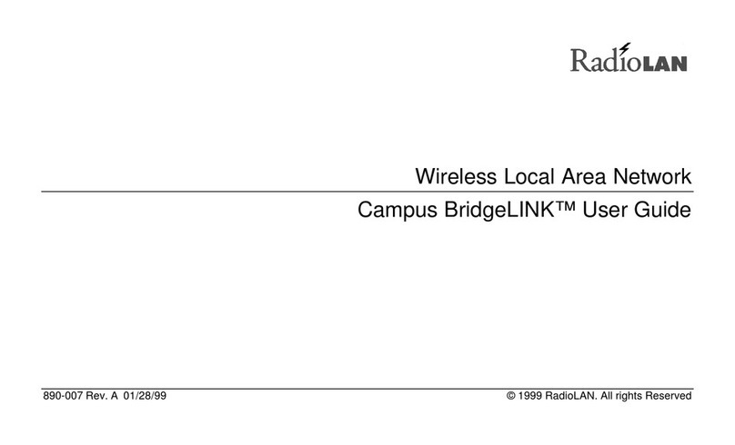 RadioLAN Campus BridgeLINK user guide