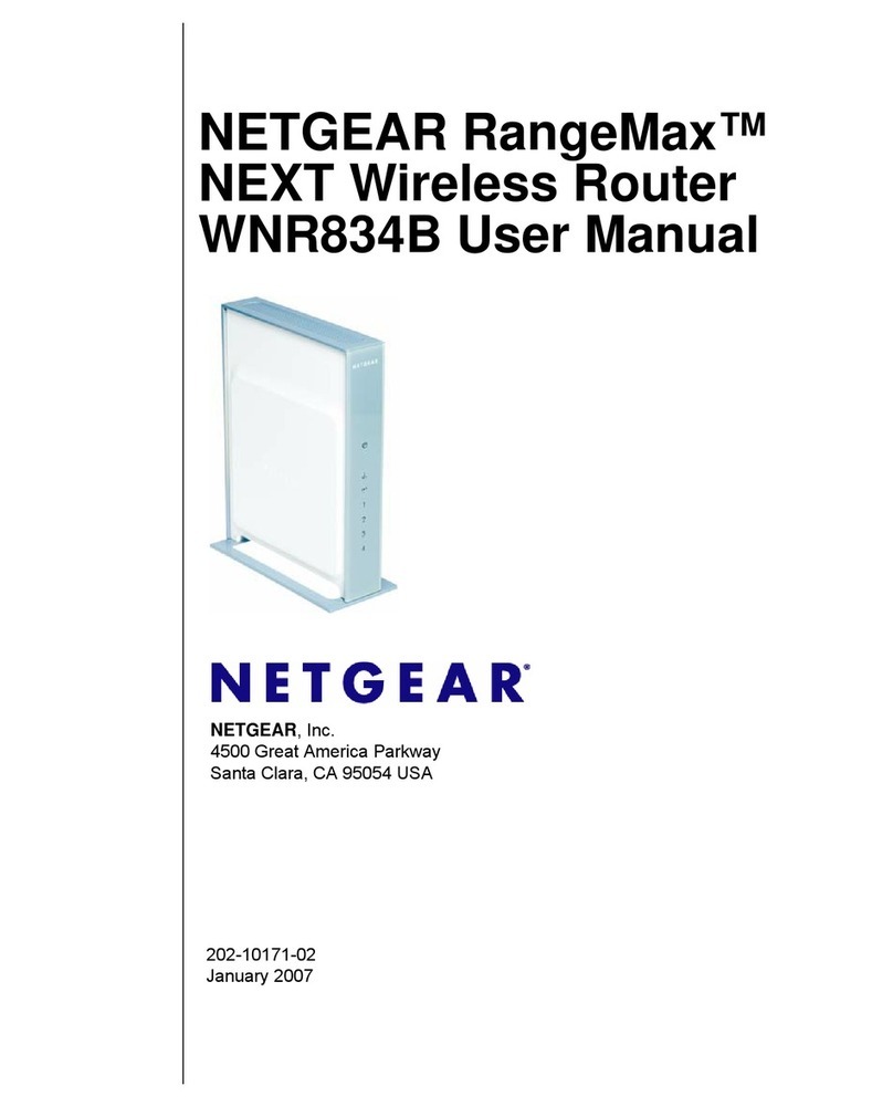 NETGEAR RangeMax WNR834B User manual