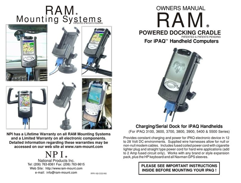 RAM Mounting Systems 3100 owner's manual