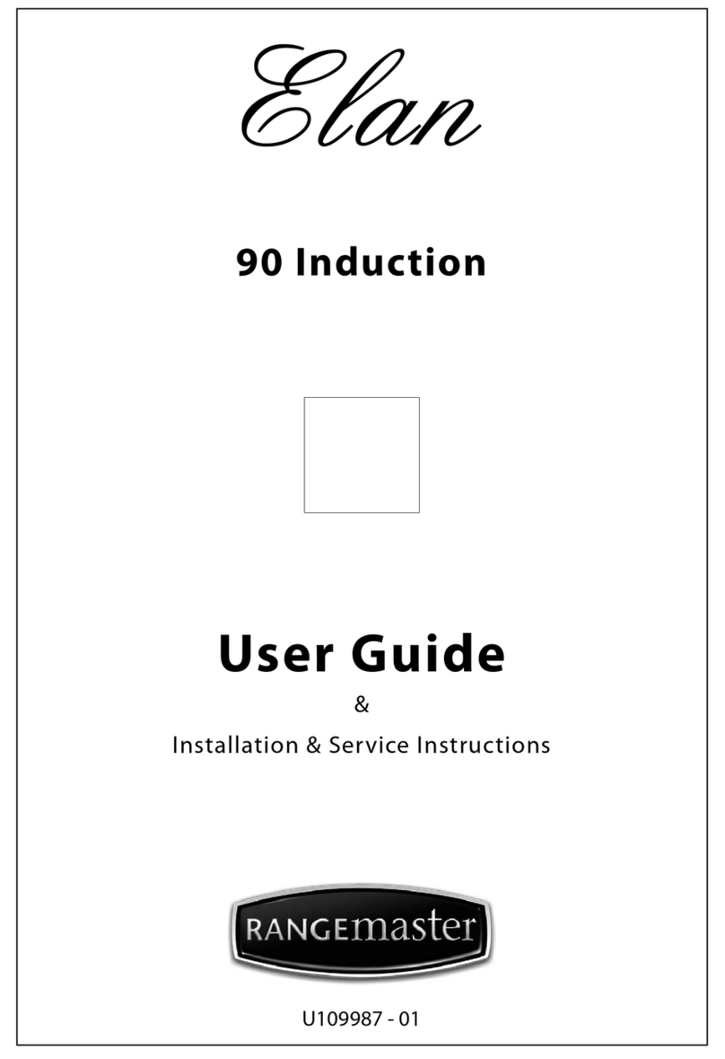 Range Master Elan 90 Induction Cooker U109987 - 01 Operation manual
