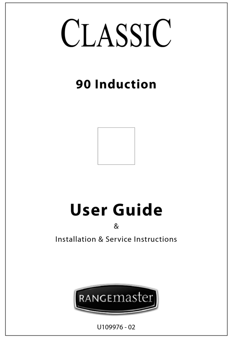 Range Master 90 Induction Cooker U109976 - 02 User manual