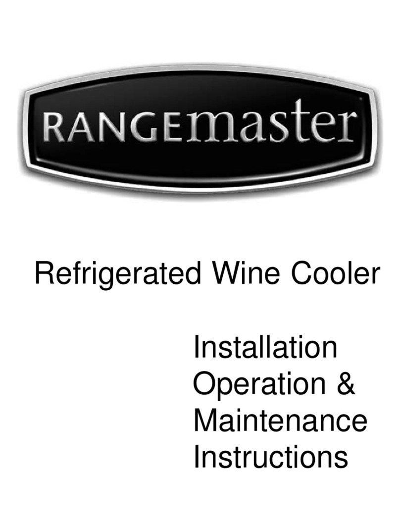 Range Master Refrigerated Wine Cooler Installation and operation instructions Range Master Refrigerated Wine Cooler Installation and operation instructions