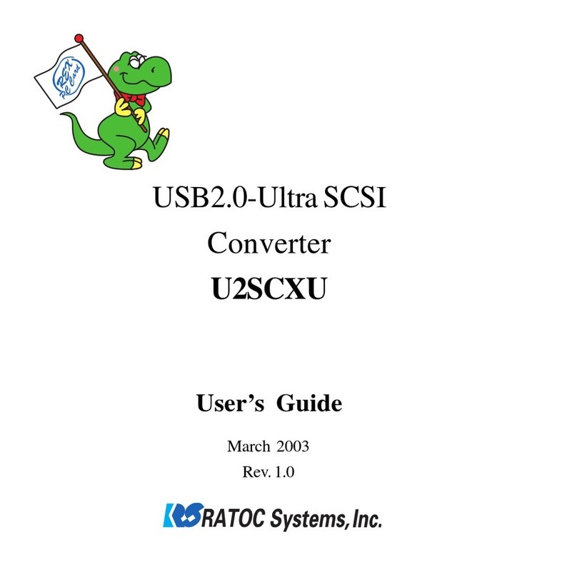 Ratoc Systems U2SCXU user guide