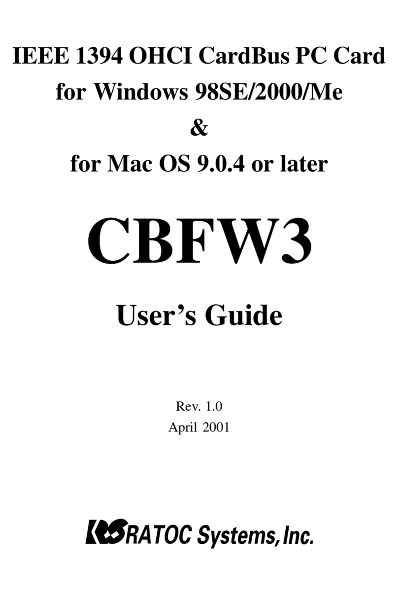 Ratoc Systems CBFW3 User manual