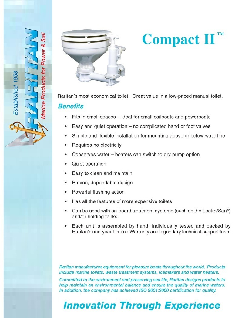 Raritan Portable Toilets Compact II specification