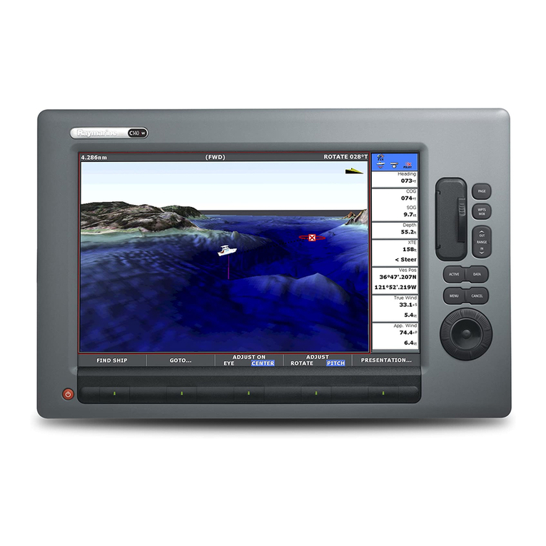 Raymarine C140w User manual Raymarine C140w User manual